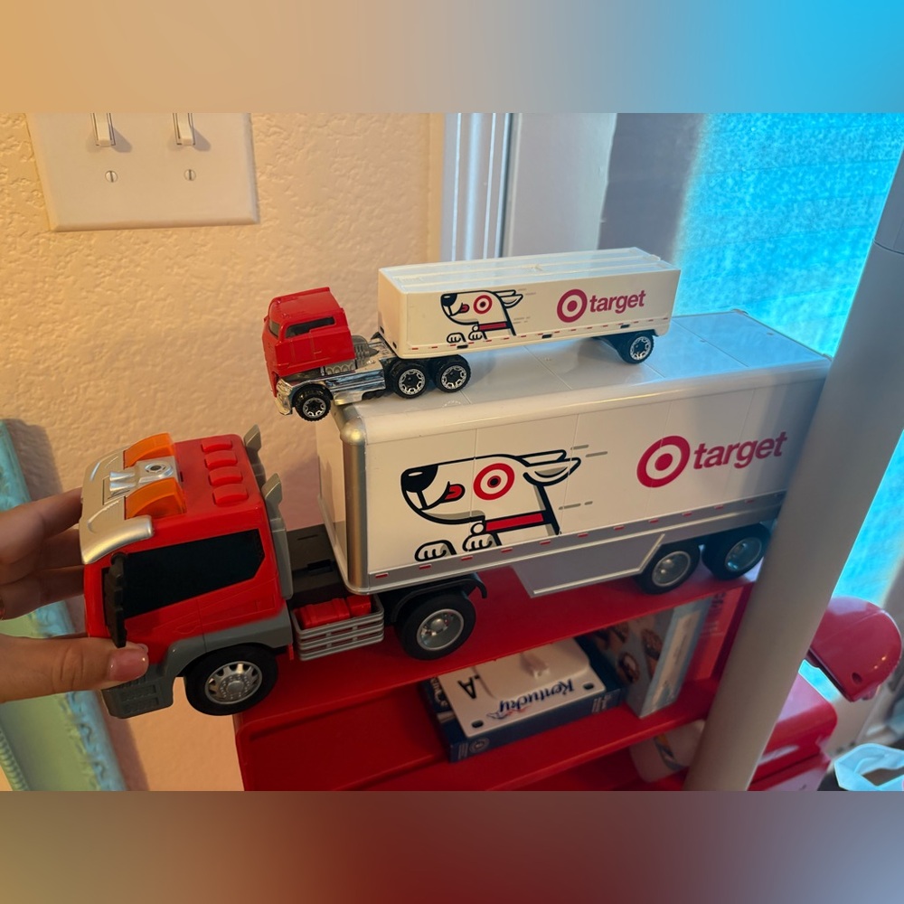Target brand big and small semi truck